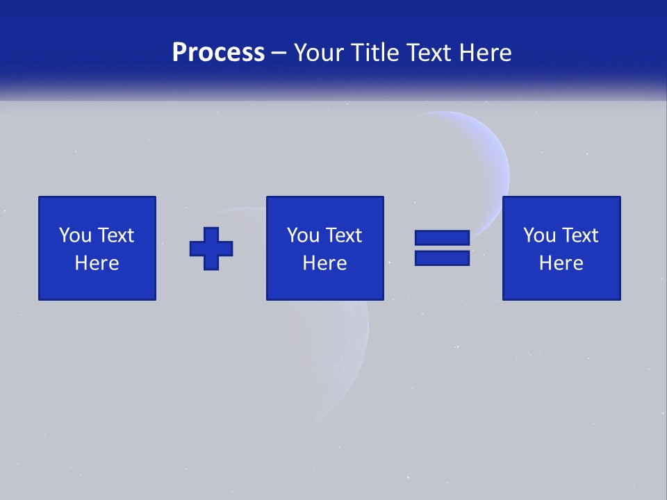Two Planets In The Sky With Stars In The Background PowerPoint Template