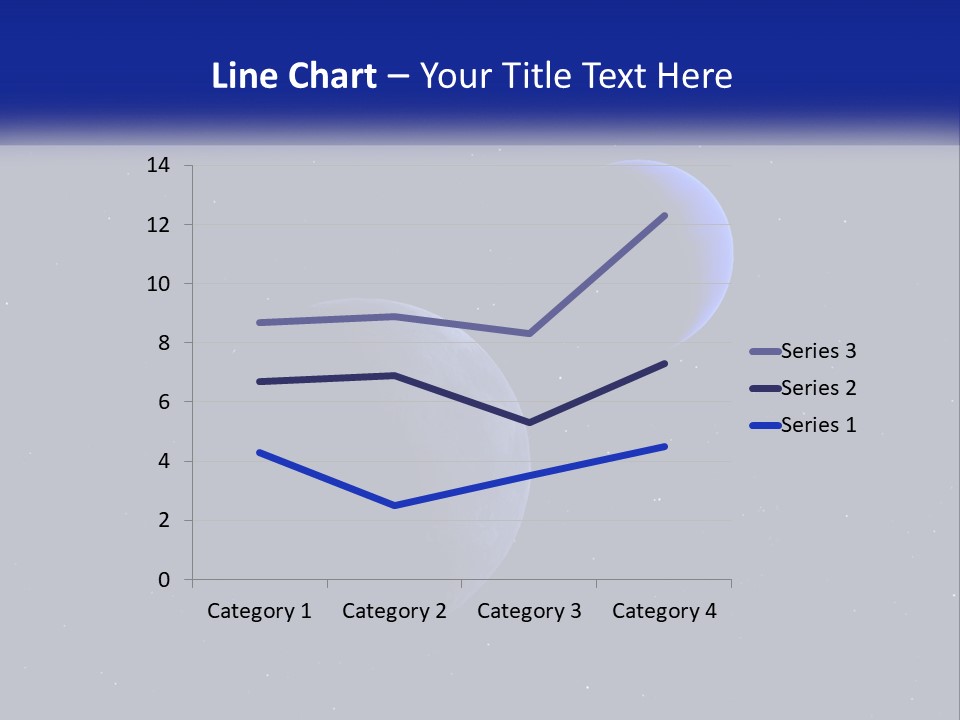 Two Planets In The Sky With Stars In The Background PowerPoint Template