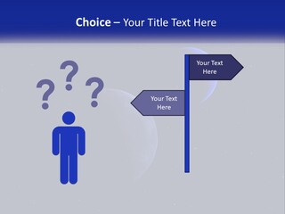 Two Planets In The Sky With Stars In The Background PowerPoint Template