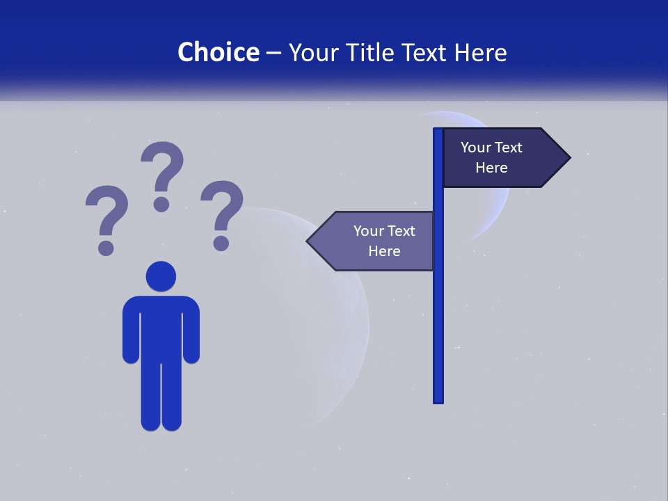 Two Planets In The Sky With Stars In The Background PowerPoint Template