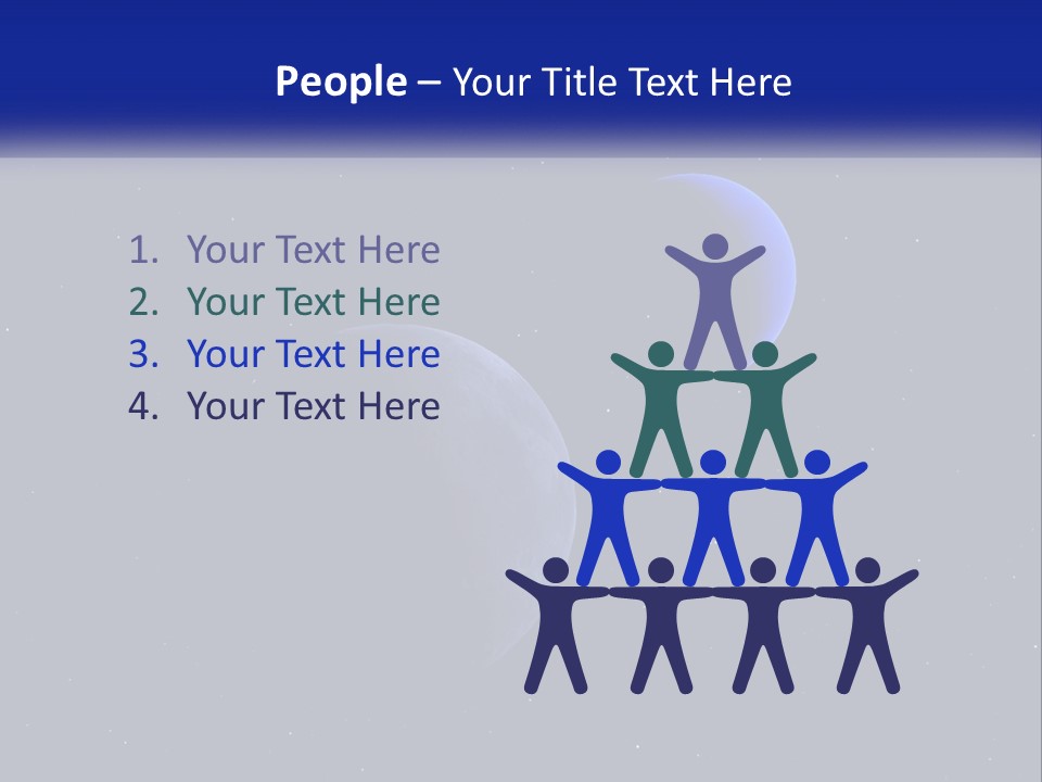 Two Planets In The Sky With Stars In The Background PowerPoint Template