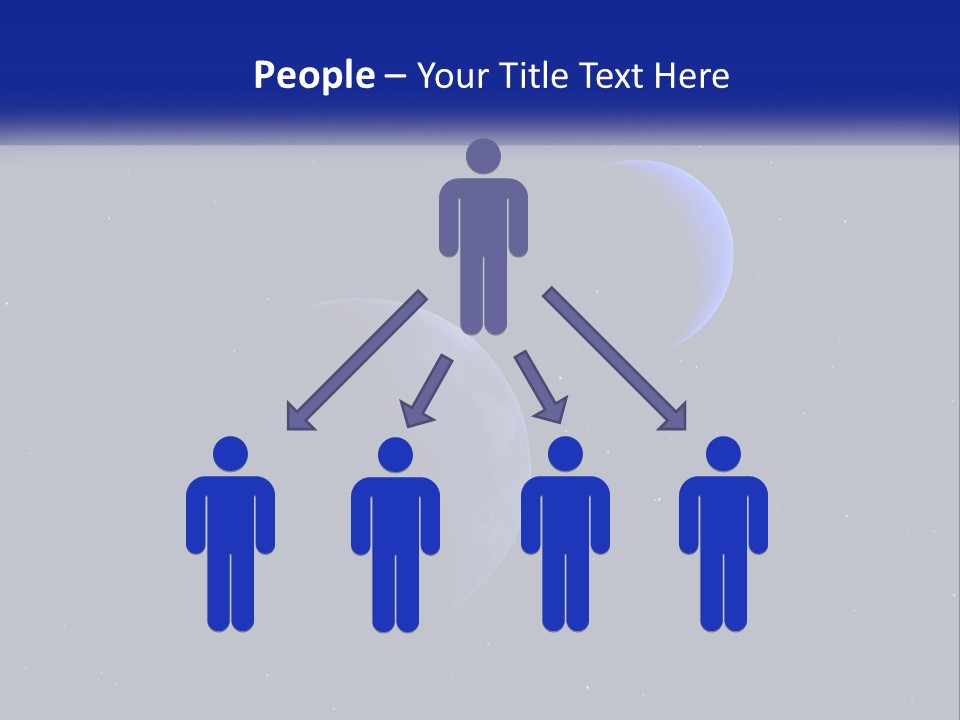 Two Planets In The Sky With Stars In The Background PowerPoint Template