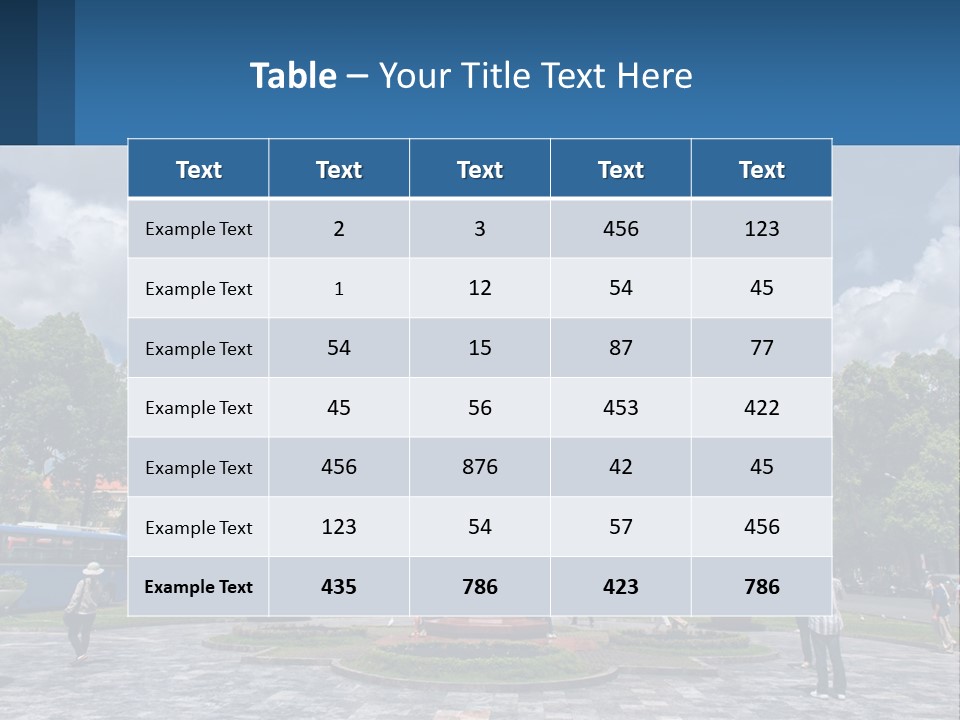 A Church With A Statue In Front Of It PowerPoint Template
