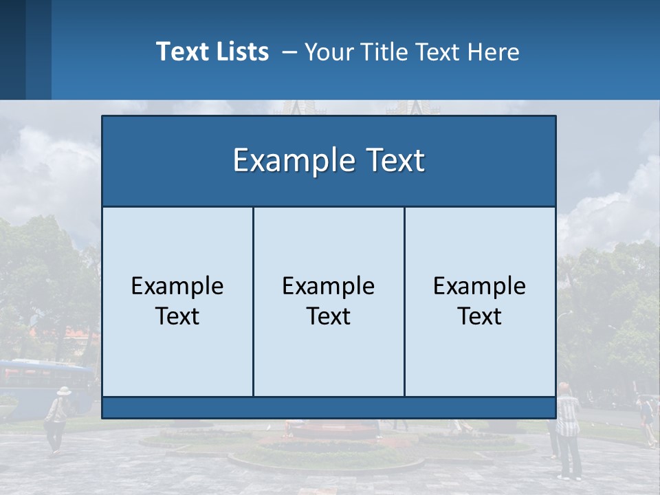 A Church With A Statue In Front Of It PowerPoint Template