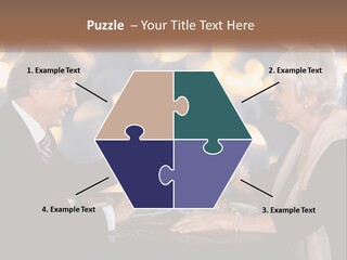 A Man And Woman Toasting With Wine Glasses PowerPoint Template