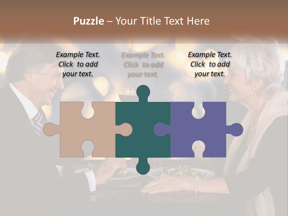 A Man And Woman Toasting With Wine Glasses PowerPoint Template