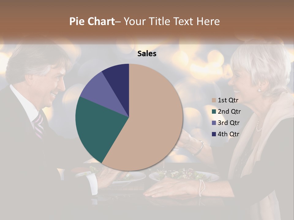 A Man And Woman Toasting With Wine Glasses PowerPoint Template