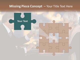 A Man And Woman Toasting With Wine Glasses PowerPoint Template