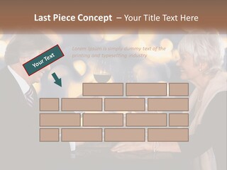 A Man And Woman Toasting With Wine Glasses PowerPoint Template