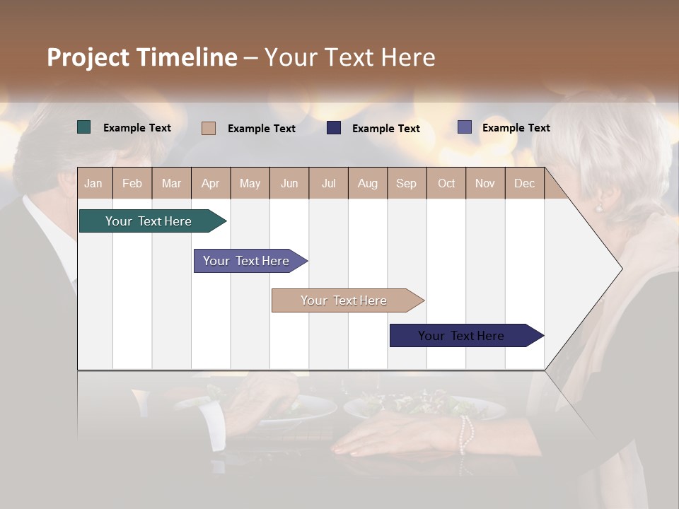 A Man And Woman Toasting With Wine Glasses PowerPoint Template