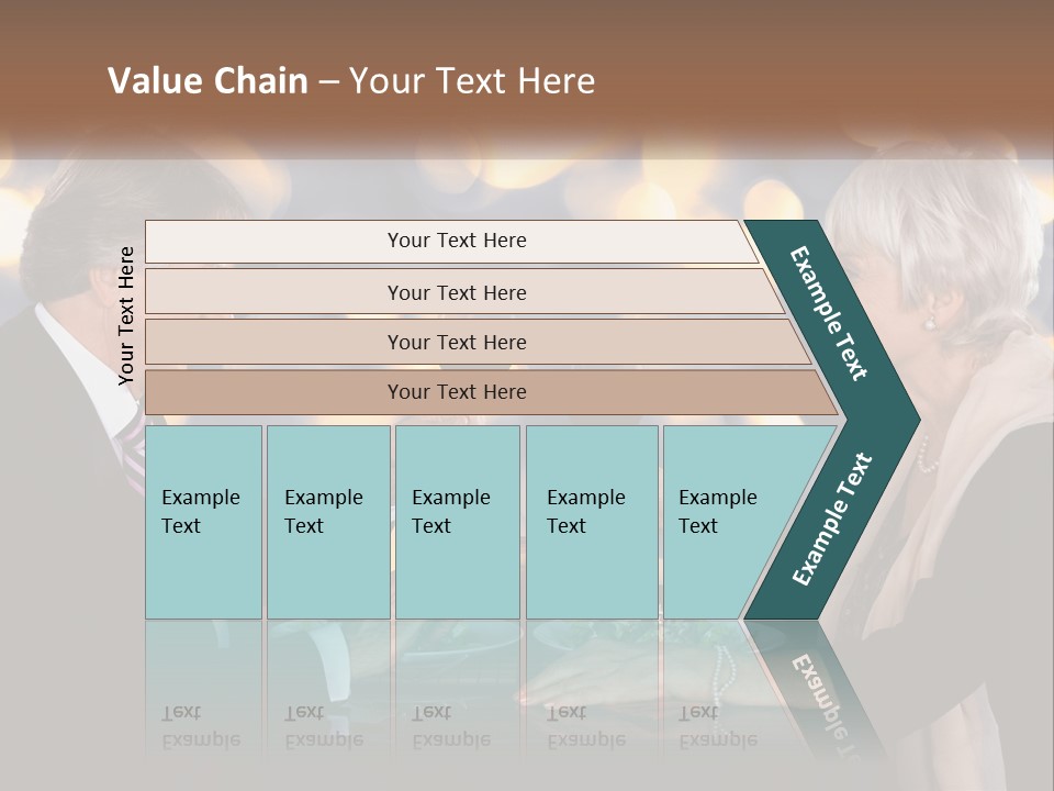 A Man And Woman Toasting With Wine Glasses PowerPoint Template