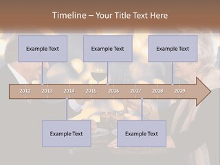 A Man And Woman Toasting With Wine Glasses PowerPoint Template