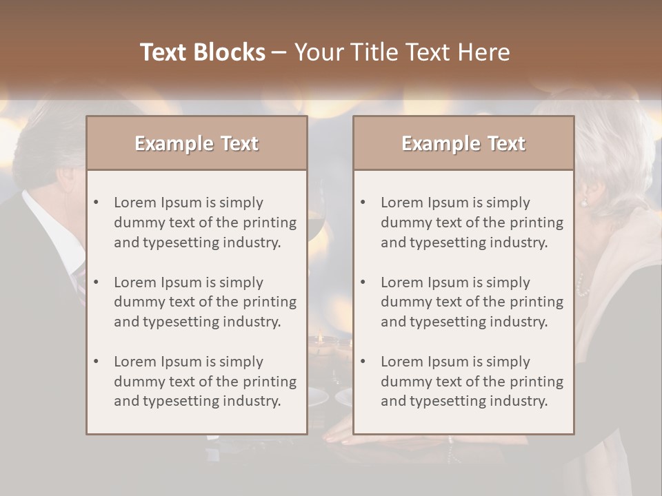 A Man And Woman Toasting With Wine Glasses PowerPoint Template