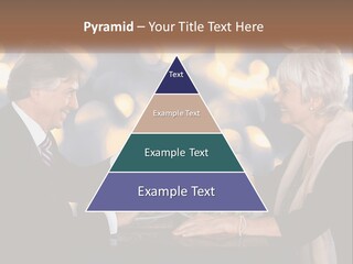 A Man And Woman Toasting With Wine Glasses PowerPoint Template