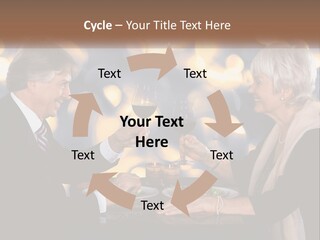 A Man And Woman Toasting With Wine Glasses PowerPoint Template