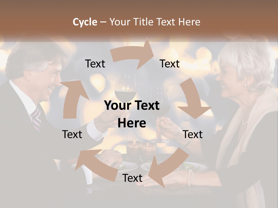 A Man And Woman Toasting With Wine Glasses PowerPoint Template