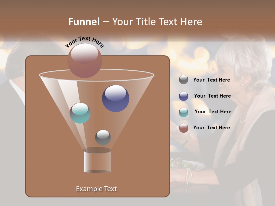 A Man And Woman Toasting With Wine Glasses PowerPoint Template