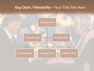 A Man And Woman Toasting With Wine Glasses PowerPoint Template