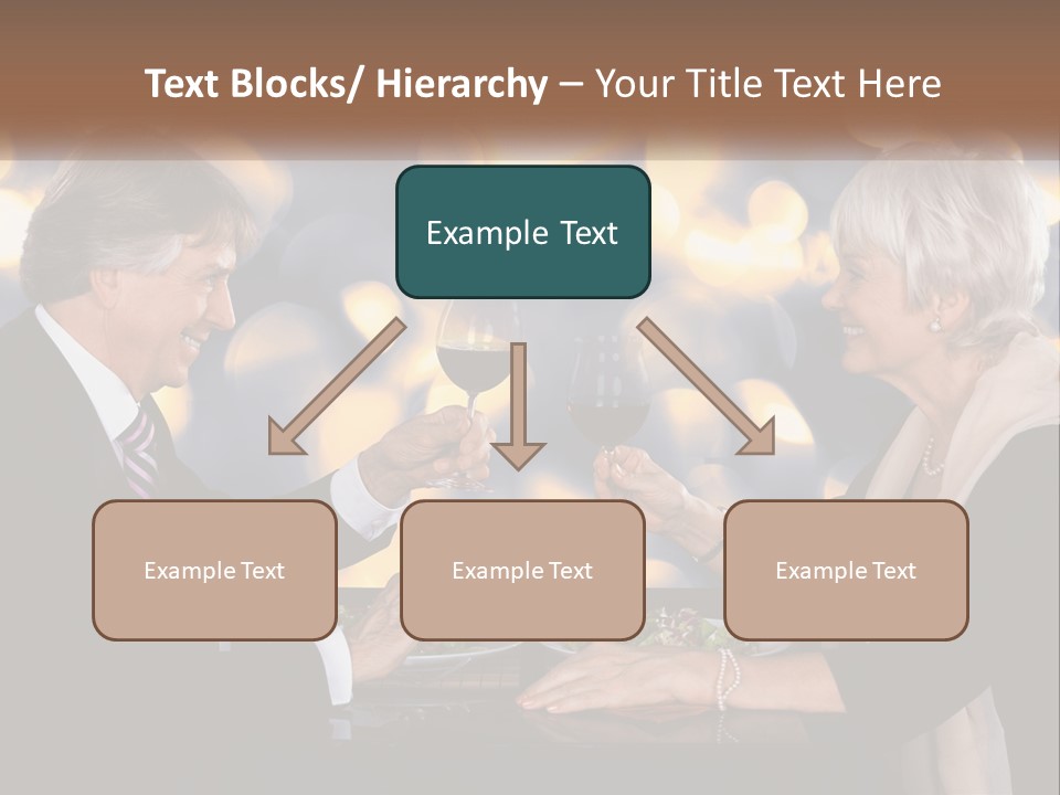 A Man And Woman Toasting With Wine Glasses PowerPoint Template