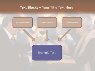 A Man And Woman Toasting With Wine Glasses PowerPoint Template