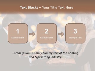 A Man And Woman Toasting With Wine Glasses PowerPoint Template