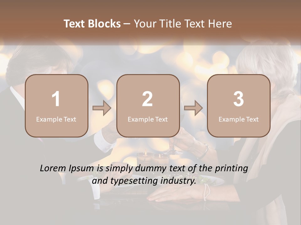 A Man And Woman Toasting With Wine Glasses PowerPoint Template