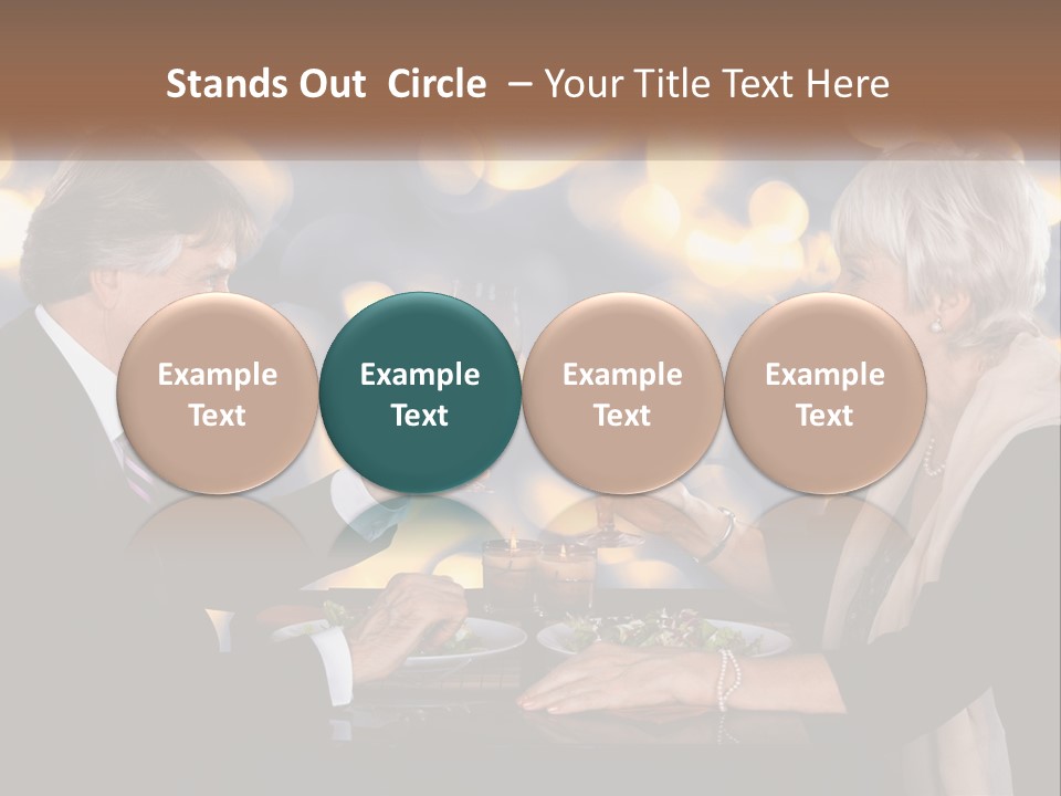 A Man And Woman Toasting With Wine Glasses PowerPoint Template