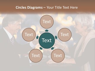 A Man And Woman Toasting With Wine Glasses PowerPoint Template