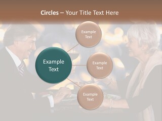 A Man And Woman Toasting With Wine Glasses PowerPoint Template