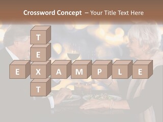 A Man And Woman Toasting With Wine Glasses PowerPoint Template