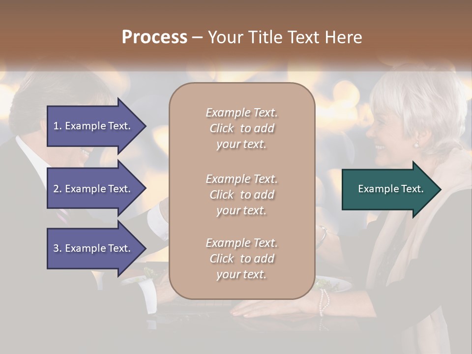 A Man And Woman Toasting With Wine Glasses PowerPoint Template