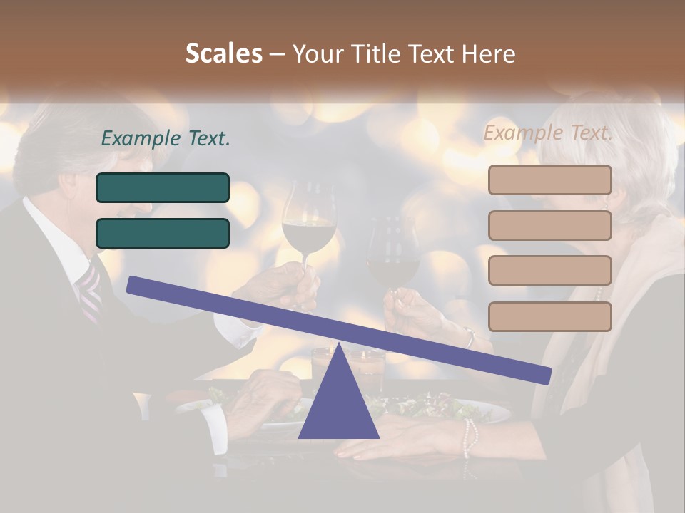 A Man And Woman Toasting With Wine Glasses PowerPoint Template