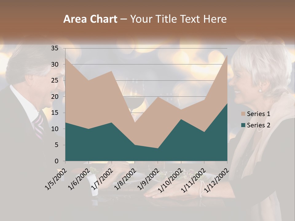 A Man And Woman Toasting With Wine Glasses PowerPoint Template