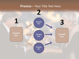 A Man And Woman Toasting With Wine Glasses PowerPoint Template