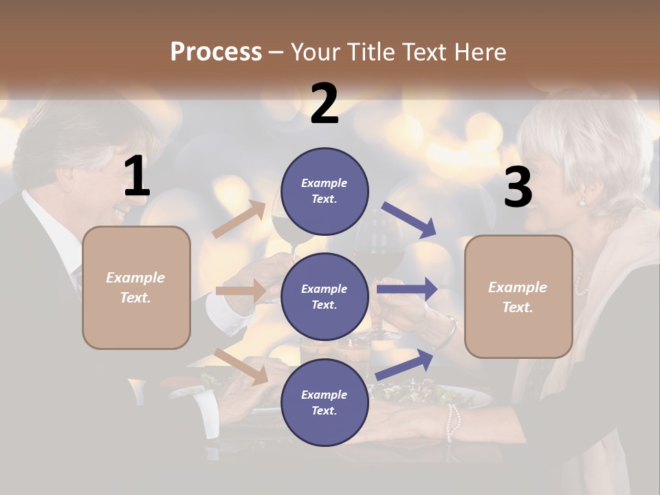 A Man And Woman Toasting With Wine Glasses PowerPoint Template