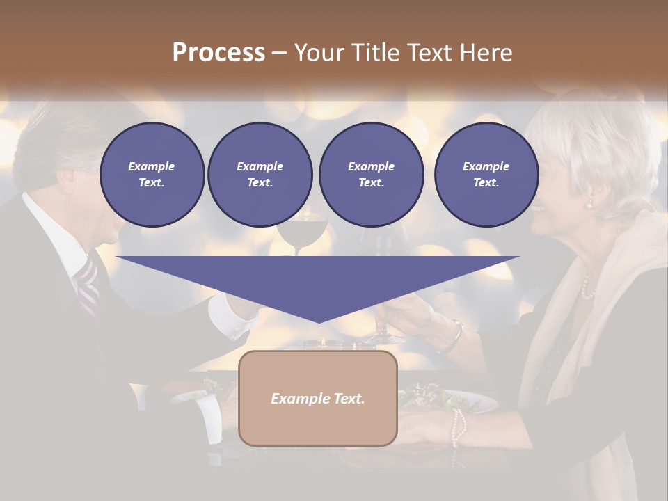 A Man And Woman Toasting With Wine Glasses PowerPoint Template