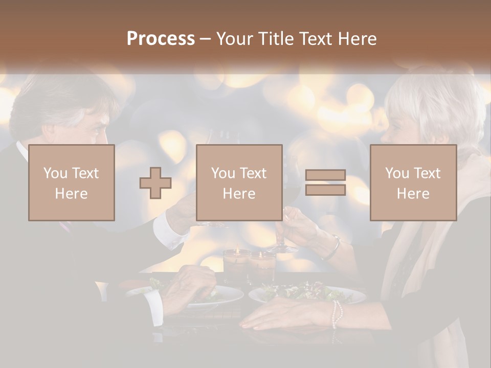 A Man And Woman Toasting With Wine Glasses PowerPoint Template