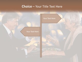 A Man And Woman Toasting With Wine Glasses PowerPoint Template