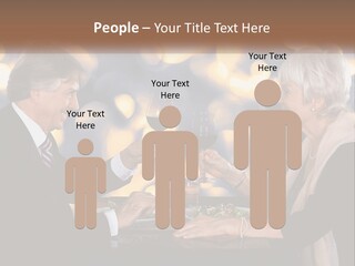 A Man And Woman Toasting With Wine Glasses PowerPoint Template