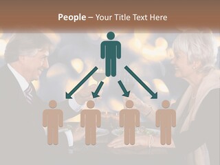 A Man And Woman Toasting With Wine Glasses PowerPoint Template