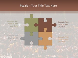 A Large Group Of People In A Large Auditorium PowerPoint Template