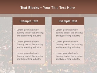 A Large Group Of People In A Large Auditorium PowerPoint Template