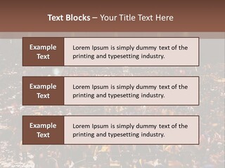 A Large Group Of People In A Large Auditorium PowerPoint Template