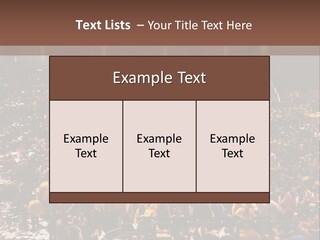 A Large Group Of People In A Large Auditorium PowerPoint Template