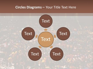 A Large Group Of People In A Large Auditorium PowerPoint Template