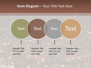 A Large Group Of People In A Large Auditorium PowerPoint Template