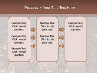 A Large Group Of People In A Large Auditorium PowerPoint Template