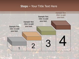 A Large Group Of People In A Large Auditorium PowerPoint Template