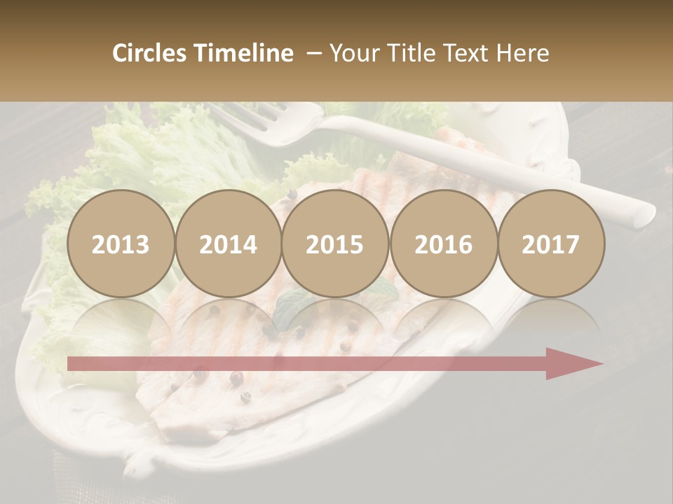 A White Plate Topped With A Piece Of Fish Next To Lettuce PowerPoint Template