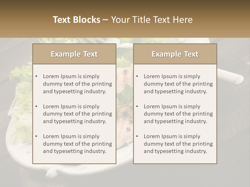 A White Plate Topped With A Piece Of Fish Next To Lettuce PowerPoint Template